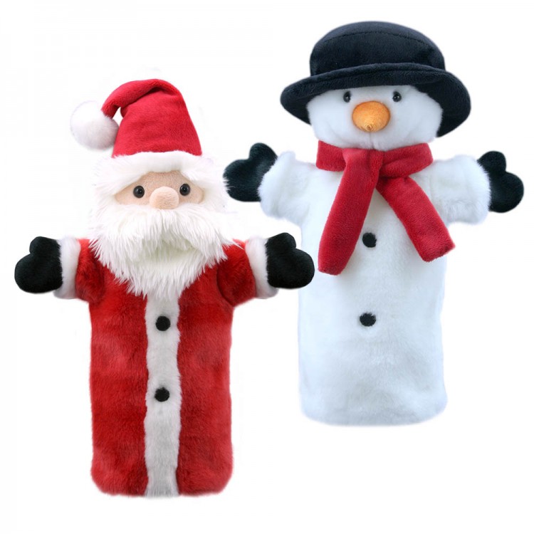 Snowman Hand Puppet The Puppet Company Long Sleeves