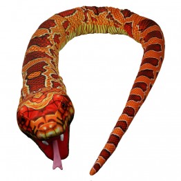Large Creature Orange Snake Hand Puppet