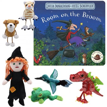Room on a Broom Book with Finger Puppet