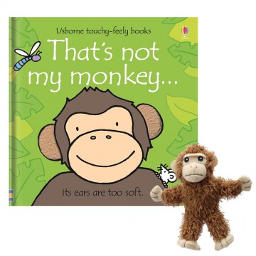 That's Not My Monkey Book and Finger Puppet Set