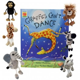 Giraffes Can't Dance Book with Finger Puppets