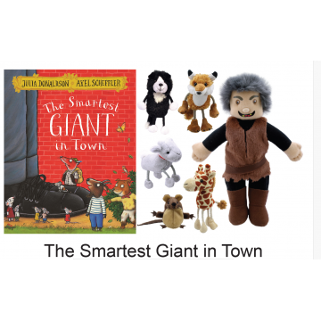 The Smartest Giant in Town with puppets