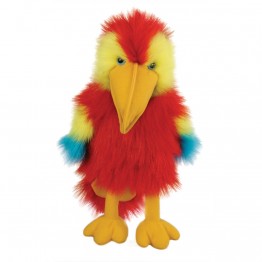 Parrot Macaw Orange Yellow Blue Sounds Puppet Company Large Bird Hand Puppet 
