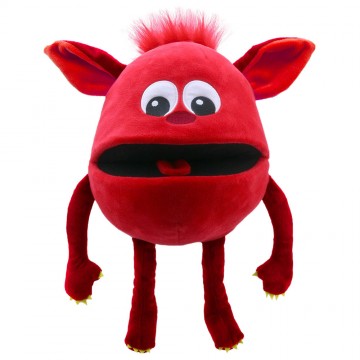 Red -  Baby Monster Hand Puppet