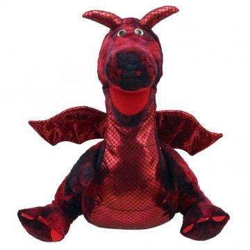 Enchanted Red Dragon Hand Puppet
