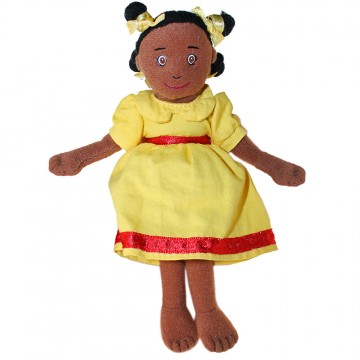 Girl (Yellow Dress) Finger Puppet