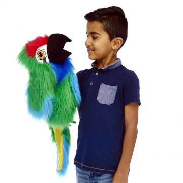 Large Bird - Military Macaw Parrot Hand Puppet