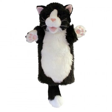 Black & White Cat Long Sleeved Puppet