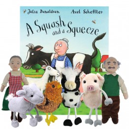 A Squash And a Squeeze book with puppets