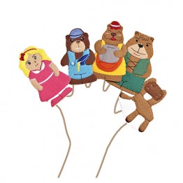 Goldilocks and The Three Bears Finger Puppet Set