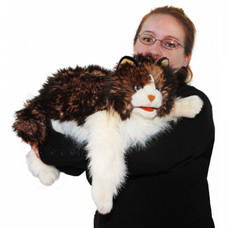 folkmanis ragdoll cat hand puppet