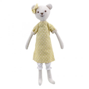 Bear - Girl -  Wilberry Linen Soft Toy